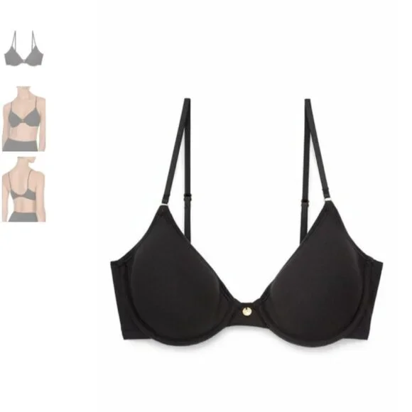 Natori Understated Black Comfy T-shirt Bra Size 34D - Picture 3 of 5